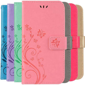 Cute Butterfly Phone Case For Huawei P Smart P10 Plus P8 P20 P9 Lite Mini Y3 Y5 2018 Y6 2017 Flip Case Leather Wallet Cover P04D - Amzon World