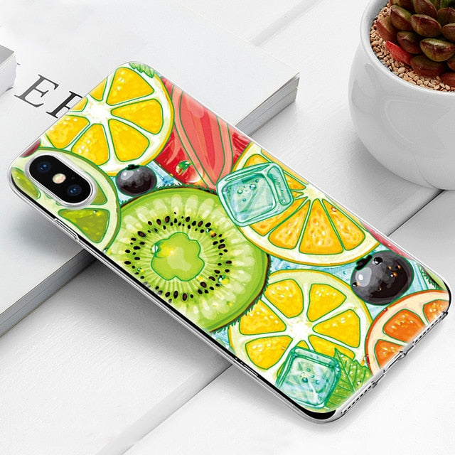 Cute Phone Case For iPhone 7 8 Plus 6 6S X XS Max XR 5 5s SE Soft Silicone Cover For iPhone 6 S PLUS 7 8 Cactus Flamingo Cases - Amzon World