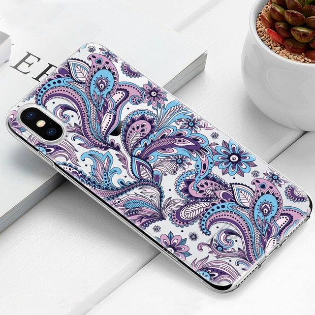 Cute Phone Case For iPhone 7 8 Plus 6 6S X XS Max XR 5 5s SE Soft Silicone Cover For iPhone 6 S PLUS 7 8 Cactus Flamingo Cases - Amzon World