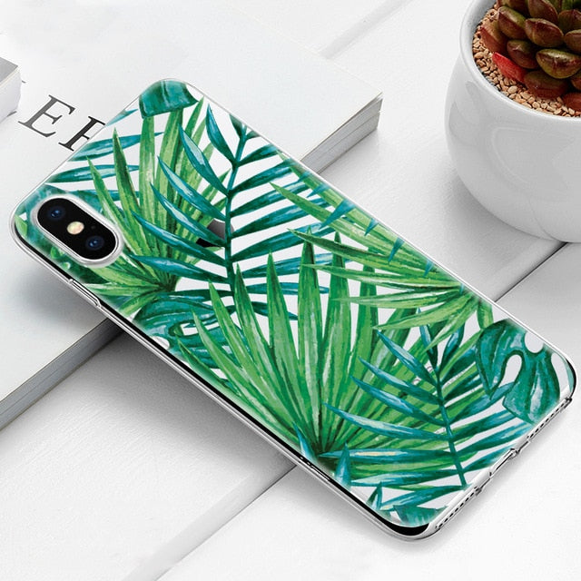 Cute Phone Case For iPhone 7 8 Plus 6 6S X XS Max XR 5 5s SE Soft Silicone Cover For iPhone 6 S PLUS 7 8 Cactus Flamingo Cases - Amzon World