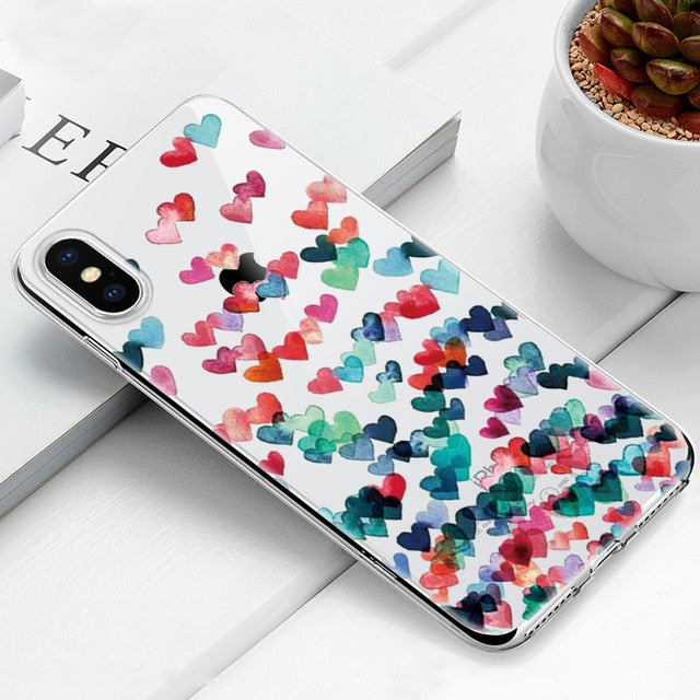 Cute Phone Case For iPhone 7 8 Plus 6 6S X XS Max XR 5 5s SE Soft Silicone Cover For iPhone 6 S PLUS 7 8 Cactus Flamingo Cases - Amzon World