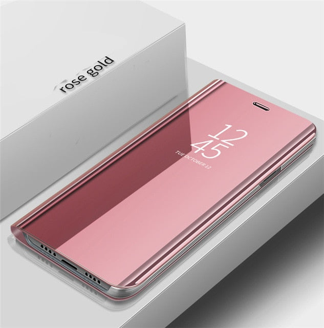 D For OPPO AX7 A7 Case Flip Mirror Stand Phone Case for Funda OPPO AX7 A7 Cover A 7 2018 CPH1901 OPPOA7 Case Luxury Protecive - Amzon World