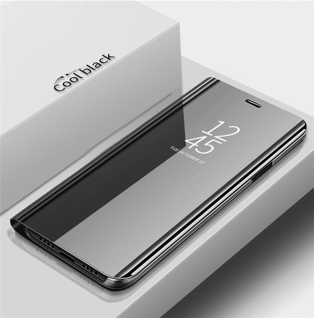 D For OPPO AX7 A7 Case Flip Mirror Stand Phone Case for Funda OPPO AX7 A7 Cover A 7 2018 CPH1901 OPPOA7 Case Luxury Protecive - Amzon World