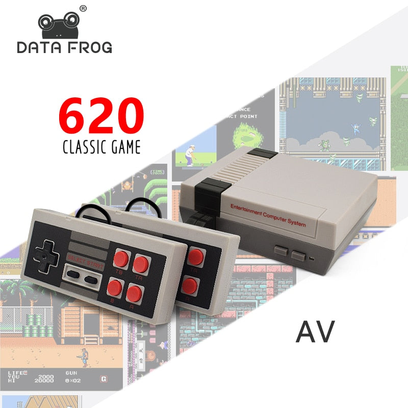 DATA FROG Mini TV Game Console 8 Bit Retro Video Game Console Built-In 620  Games Handheld Gaming Player Best Gift - Amzon World
