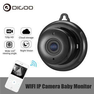DIGOO DG-MYQ 2.1mm Lens 720P  Wireless Mini WIFI Night Vision Smart Home Security IP Camera Onvif Monitor Baby Monitor - Amzon World