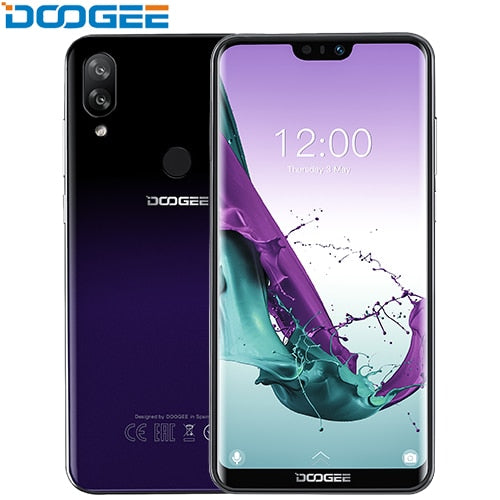 DOOGEE N10 cep Telefonu Octa-çekirdek 3GB RAM 32GB ROM 5.84 inç FHD + 19:9 Ekran 16.0MP ön Kamera 3360mAh Android 8.1 4G LTE 2019 - Amzon World