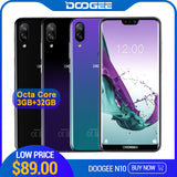 DOOGEE N10 cep Telefonu Octa-çekirdek 3GB RAM 32GB ROM 5.84 inç FHD + 19:9 Ekran 16.0MP ön Kamera 3360mAh Android 8.1 4G LTE 2019 - Amzon World