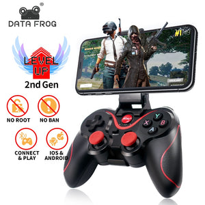 Data Frog Wireless Bluetooth Gamepad Support Official App Game Controller For iphone Android Smart Phone For PS3 PC TV Box - Amzon World