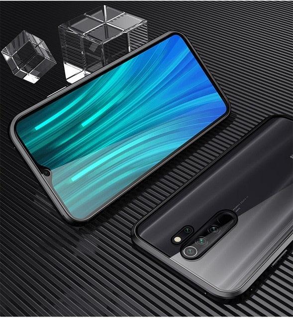 Double-sided Magnetic 360 Full Protect Case For Redmi Note 8 Pro Tempered Glass Back Cover for Xiaomi Note 8 Redmi Note 7 Case - Amzon World
