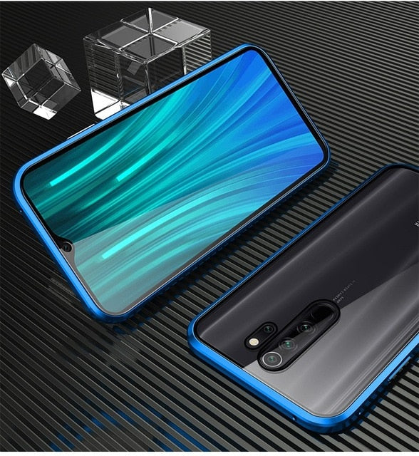 Double-sided Magnetic 360 Full Protect Case For Redmi Note 8 Pro Tempered Glass Back Cover for Xiaomi Note 8 Redmi Note 7 Case - Amzon World