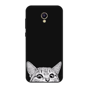 EKDME Soft TPU Phone Case Capa For Meizu M6 M5C M5S Animals Back Cover Shell For Meizu M5 M6 Note Flower Pattern Case - Amzon World