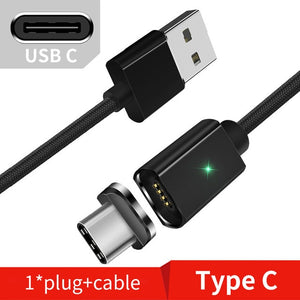 Magnetic Micro USB Cable For iPhone Samsung Type-c Charging Charge Magnet Charger Adapter - Amzon World