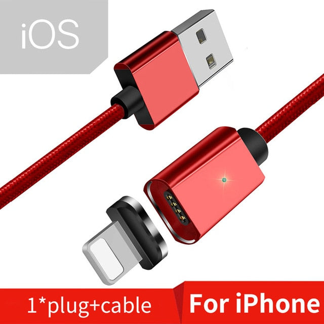 Magnetic Micro USB Cable For iPhone Samsung Type-c Charging Charge Magnet Charger Adapter USB Type C Mobile Phone Cables - Amzon World