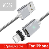 Magnetic Micro USB Cable For iPhone Samsung Type-c Charging Charge Magnet Charger Adapter USB Type C Mobile Phone Cables - Amzon World