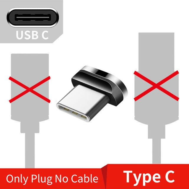 Magnetic Micro USB Cable For iPhone Samsung Type-c Charging Charge Magnet Charger Adapter - Amzon World