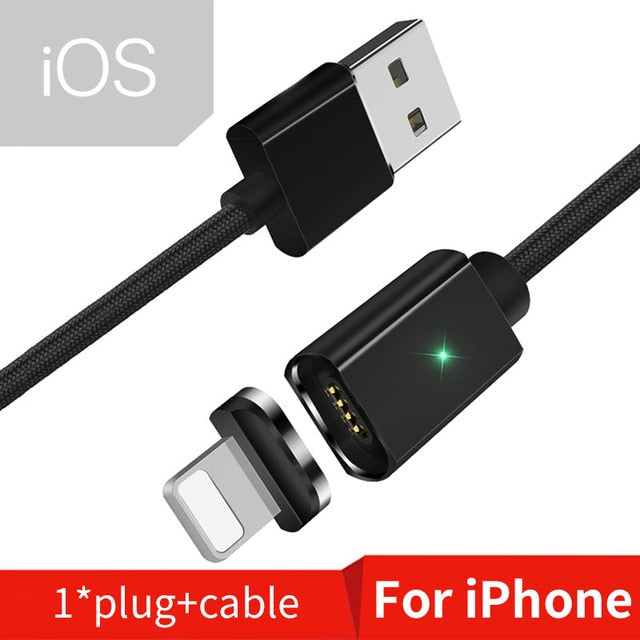 Magnetic Micro USB Cable For iPhone Samsung Type-c Charging Charge Magnet Charger Adapter USB Type C Mobile Phone Cables - Amzon World