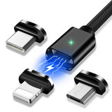 Magnetic Micro USB Cable For iPhone Samsung Type-c Charging Charge Magnet Charger Adapter USB Type C Mobile Phone Cables - Amzon World