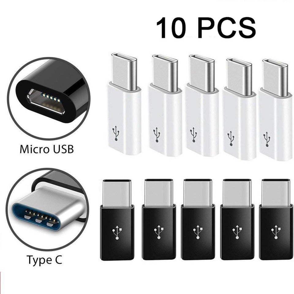Etmakit 10 Pcs USB 3.1 USB-C Type C Male to Micro USB Female Adapter Converter NK-Shopping - Amzon World