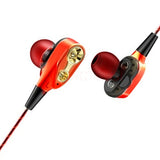 FANGTUOSI Dual Drive Stereo earphone In-ear Headset Earbuds Bass Earphones For iPhone huawei Xiaomi 3.5mm earphones With Mic - Amzon World