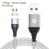 Magnetic Cable Micro USB Type C For iPhone Lighting Cable 1M 3A Fast Charging Wire - Amzon World