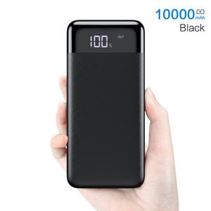 FLOVEME Power Bank 10000mah External Battery Backup Pack quick Charge Powerbank 10000 Mah Dual usb charger For iphone Xiaomi mi - Amzon World
