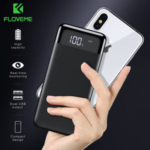FLOVEME Power Bank 10000mah External Battery Backup Pack quick Charge Powerbank 10000 Mah Dual usb charger For iphone Xiaomi mi - Amzon World
