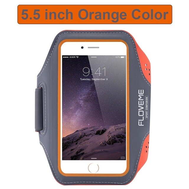 FLOVEME Sport Running Armband Phone Wrist Band Universal Mobile Phone Cycling Arm band Case For iPhone Samsung Xiaomi Handphone - Amzon World