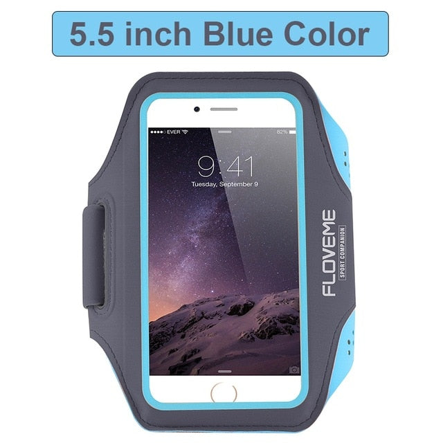 FLOVEME Sport Running Armband Phone Wrist Band Universal Mobile Phone Cycling Arm band Case For iPhone Samsung Xiaomi Handphone - Amzon World