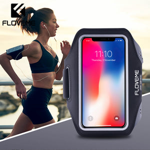 FLOVEME Sport Running Armband Phone Wrist Band Universal Mobile Phone Cycling Arm band Case For iPhone Samsung Xiaomi Handphone - Amzon World