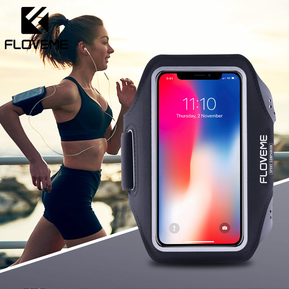 FLOVEME Sport Running Armband Phone Wrist Band Universal Mobile Phone Cycling Arm band Case For iPhone Samsung Xiaomi Handphone - Amzon World