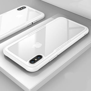 Tempered Glass Phone Case for iPhone X 10 , 0.7MM Protective Mobile Phone  for iPhone 7 8 Plus 6 6s XS Max XR - Amzon World