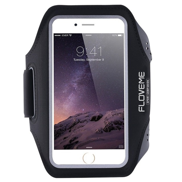 FLOVEME Waterproof Sport Arm Band For iPhone 6 6s 7 8 Plus Armband 5.5 Inch Universal Cover For Running GYM Mobile Phone Capinha - Amzon World