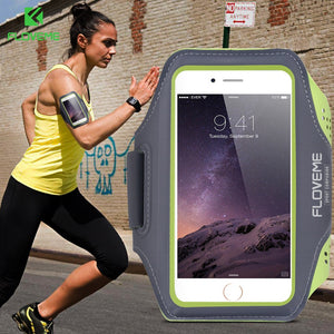 FLOVEME Waterproof Sport Arm Band For iPhone 6 6s 7 8 Plus Armband 5.5 Inch Universal Cover For Running GYM Mobile Phone Capinha - Amzon World