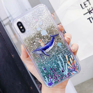 Fashion Whale Case for Redmi 5 Plus Liquid Quicksand Soft Silicone Cover Cat Fish Phone Case for Xiaomi MI 5X 6X A1 A2 MIX 2S 8 - Amzon World