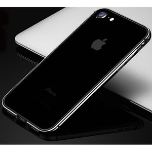 Flexible Silicone Aluminum Bumper Case For iPhone XS Max XR XS Luxury Hard Metal Frame Soft Rubber Side shockproof Bumper - Amzon World