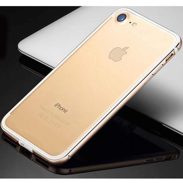 Flexible Silicone Aluminum Bumper Case For iPhone XS Max XR XS Luxury Hard Metal Frame Soft Rubber Side shockproof Bumper - Amzon World