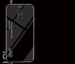 Fo Meizu M6 Note Case Luxury Hard Tempered Glass Fashion Gradient Protective Back Cover case For Meizu Note 6 full cover shell - Amzon World