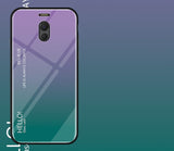 Fo Meizu M6 Note Case Luxury Hard Tempered Glass Fashion Gradient Protective Back Cover case For Meizu Note 6 full cover shell - Amzon World
