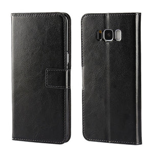 A3 A5 A7 J3 J5 J7 Case Leather Flip Wallet Cover for Samsung Galaxy S8 Plus S6 S7 Edge S5 S4 S3 - Amzon World