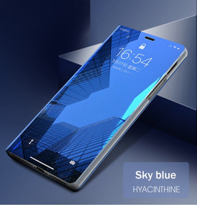 For Huawei Honor 10 Lite Case Huawei P Smart 2019 Light Flip Book Leather Cover on for Honor10 Lite Smart Mirror Phone cases - Amzon World