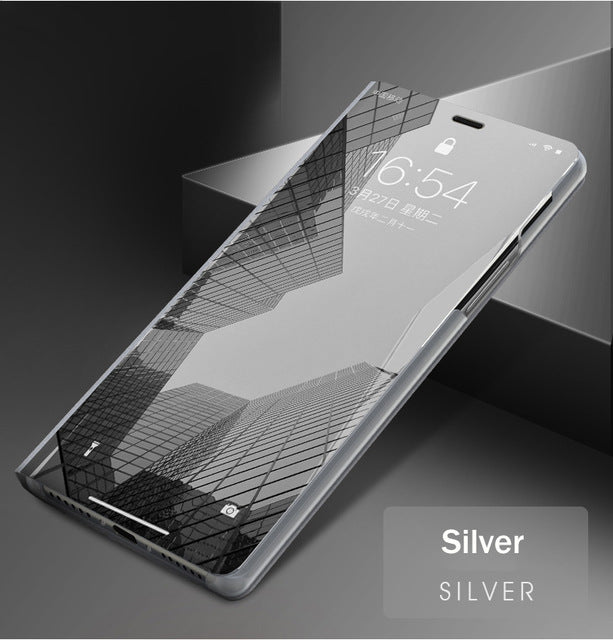 For Huawei Honor 10 Lite Case Huawei P Smart 2019 Light Flip Book Leather Cover on for Honor10 Lite Smart Mirror Phone cases - Amzon World