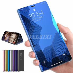 For Huawei Honor 10 Lite Case Huawei P Smart 2019 Light Flip Book Leather Cover on for Honor10 Lite Smart Mirror Phone cases - Amzon World