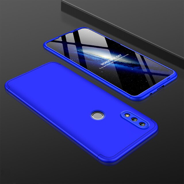 For Huawei P Smart 2019 360 Degree Full Protection Hard Plastic Cases For Huawei P Smart 2019 POT-LX3 Case Tempered Glass - Amzon World