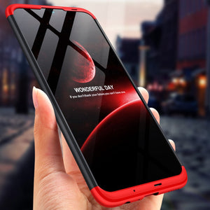 For Huawei P Smart 2019 360 Degree Full Protection Hard Plastic Cases For Huawei P Smart 2019 POT-LX3 Case Tempered Glass - Amzon World