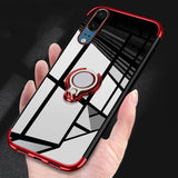 For Huawei P20 lite P20 Pro P10 Lite Case Metal Ring Holder Magnetic Silicone Case For Huawei Mate 9 10 Honor9 p30lite p30 case - Amzon World