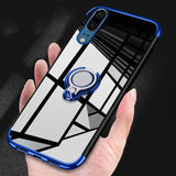 For Huawei P20 lite P20 Pro P10 Lite Case Metal Ring Holder Magnetic Silicone Case For Huawei Mate 9 10 Honor9 p30lite p30 case - Amzon World