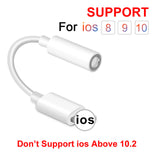 For IOS Syetem Headphone Adaptador For iPhone 7 8 X AUX Audio Adapter for Lightning To 3.5mm Adapters Headphone Jack Cable - Amzon World