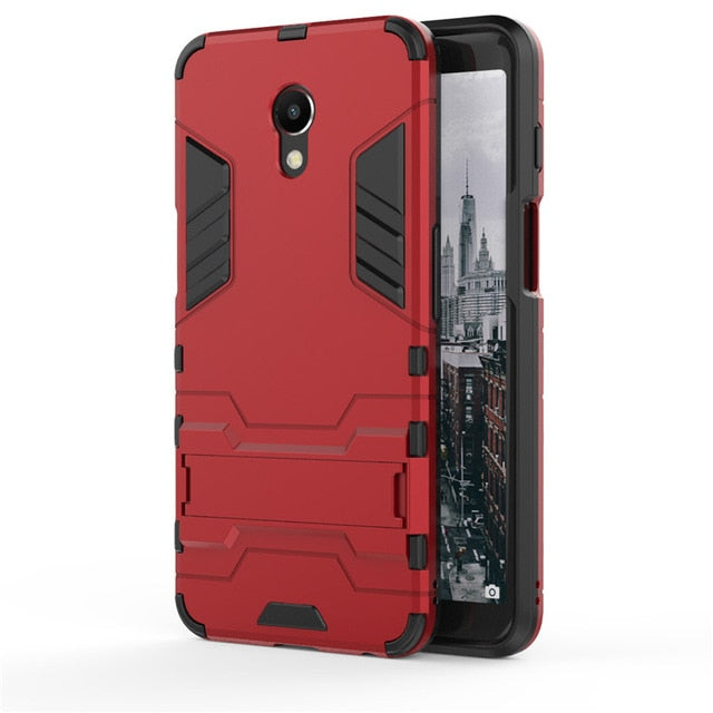 For Meizu M6 M5 M3 mini M6S mblu S6 M5C M5S M3S Note 6 3 5 PC + Silicone Anti Shock Armor Case For Meizu M 6 3 5 S C mini Cover - Amzon World
