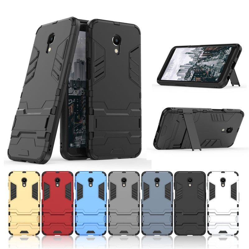 For Meizu M6 M5 M3 mini M6S mblu S6 M5C M5S M3S Note 6 3 5 PC + Silicone Anti Shock Armor Case For Meizu M 6 3 5 S C mini Cover - Amzon World