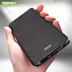 For Meizu Pro 7 Plus cas for Meizu Pro7 case silicon cover luxury flip leather original Mofi for Meizu Pro 7 Plus case 360 capas - Amzon World